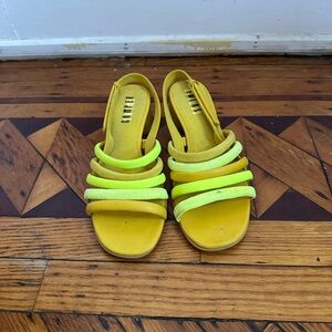 Camper Women's Bright Yellow Strappy Sandals